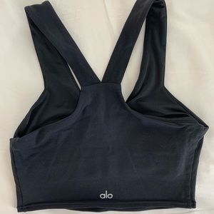 ALO black crop top
